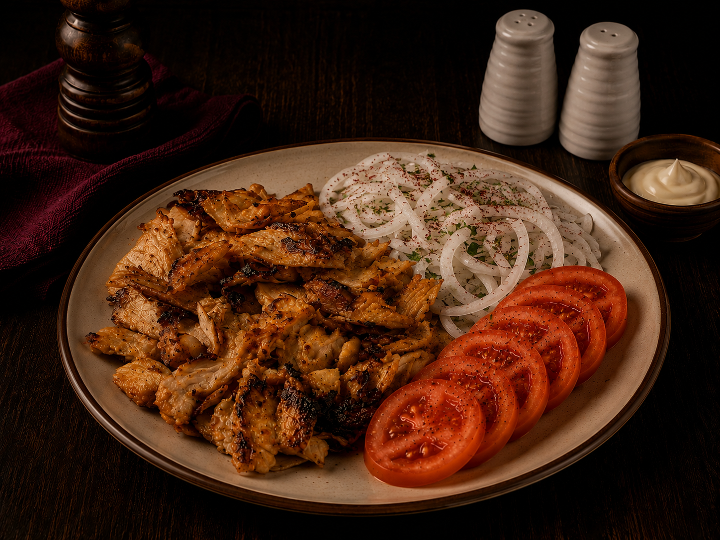 Sade Tavuk Döner Porsiyon